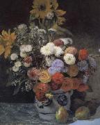Pierre Renoir Mixed Flowers in an Earthenware Pot Sweden oil painting reproduction